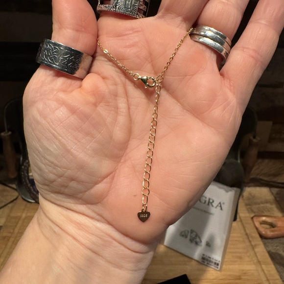 #312 1.1 ctw Moissanite station necklace - Picture 4 of 6